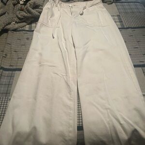 SO High Rise White Wide-Leg Pants